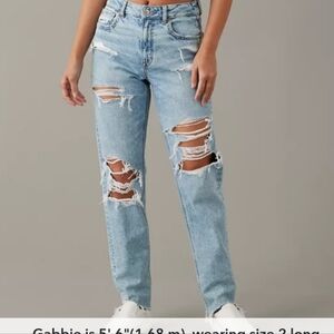 Distressed Light Blue Women's Jeans